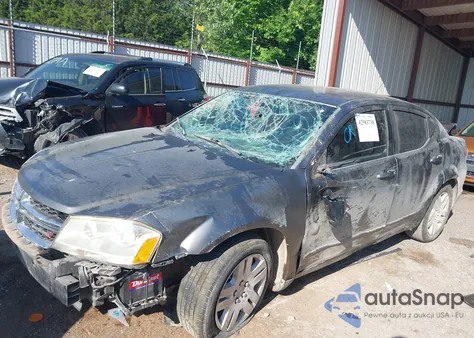 2012 Dodge Avenger Se from USA, damaged, VIN 1C3CDZAB0CN209322